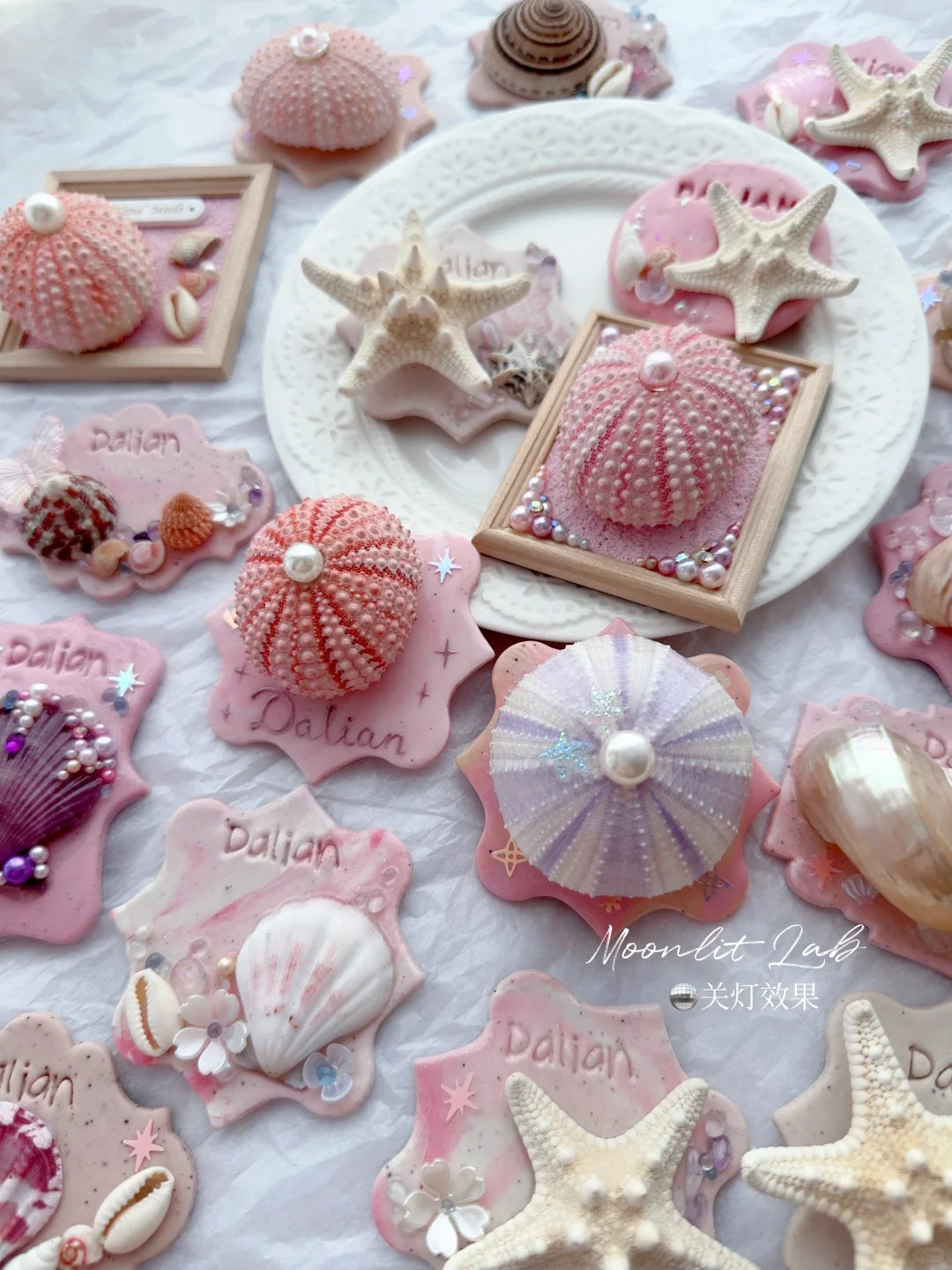 Hand-Painted Glazed Shell Fridge Magnet